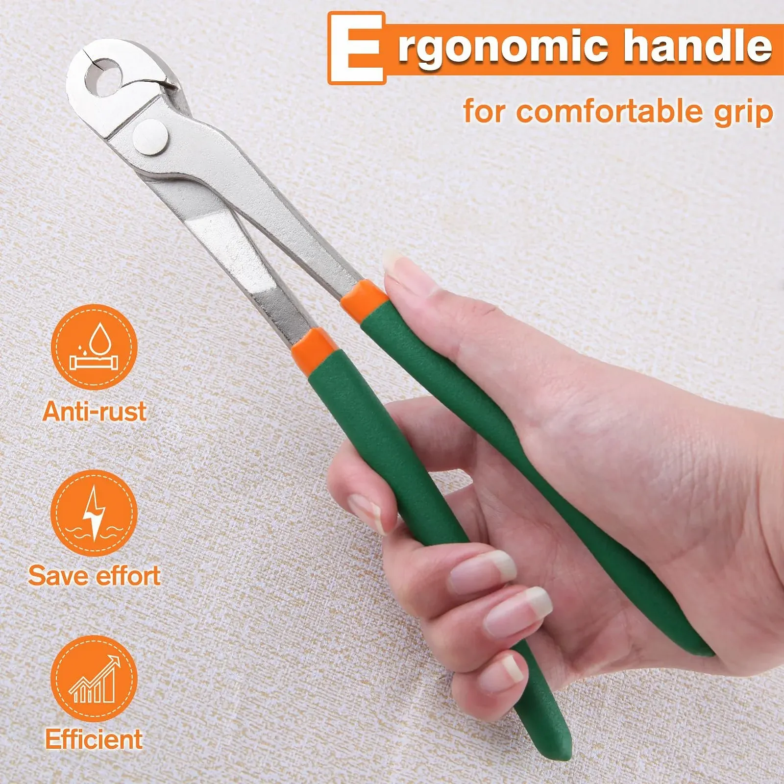 Плоскогубцы LEONTOOL J Clip, Сверхмощные клещи для строительства клеток, Прямые плоскогубцы J с длинной ручкой для строительства клеток для кроликов, курятников и т. д., фото №6 Плоскогубцы LEONTOOL J Clip, Сверхмощные клещи для строительства клеток, Прямые плоскогубцы J с длинной ручкой для строительства клеток для кроликов, курятников и т. д., фото №6