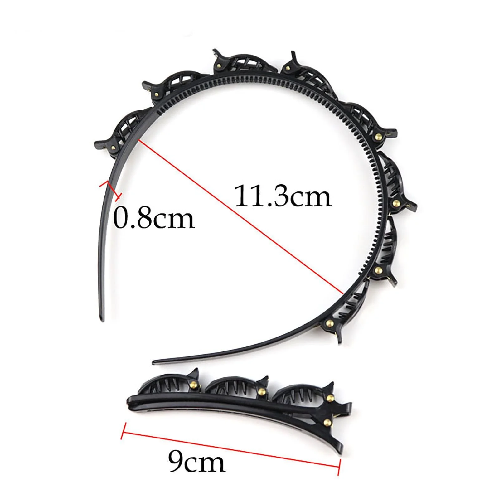 Набор обручей с клипсами, фото №2 Набор обручей с клипсами, фото №2