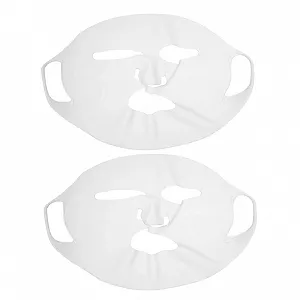Маска для обличчя Beaupretty Силіконова багаторазова з вушними гачками Зволожуюча Захист від випаровування Біла, 2 шт - Фото 1