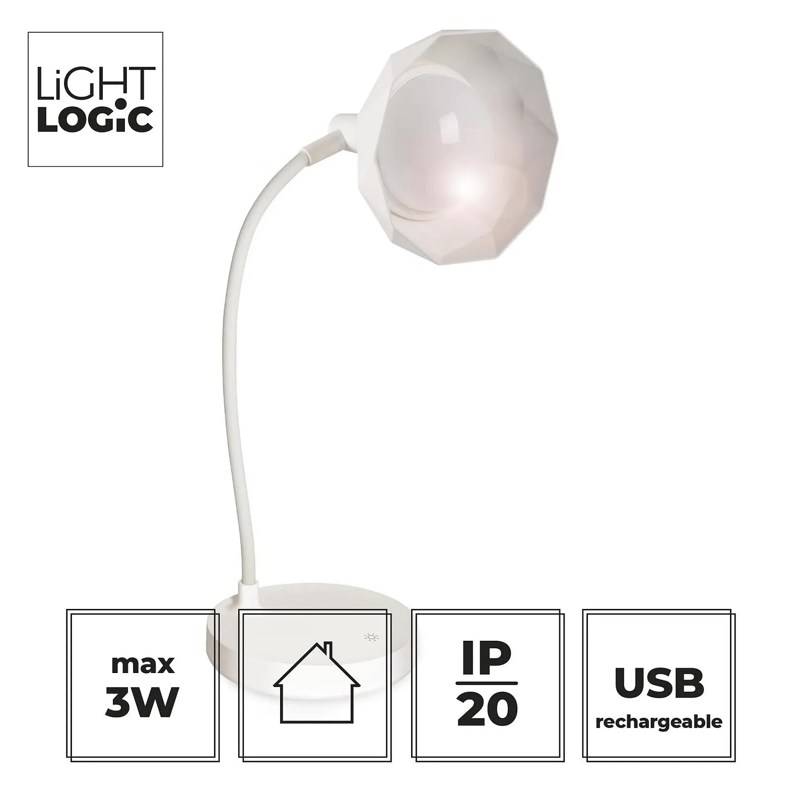 Настільна лампа LightLogic LL KITA DIM CCT LED Акумуляторна, фото №5