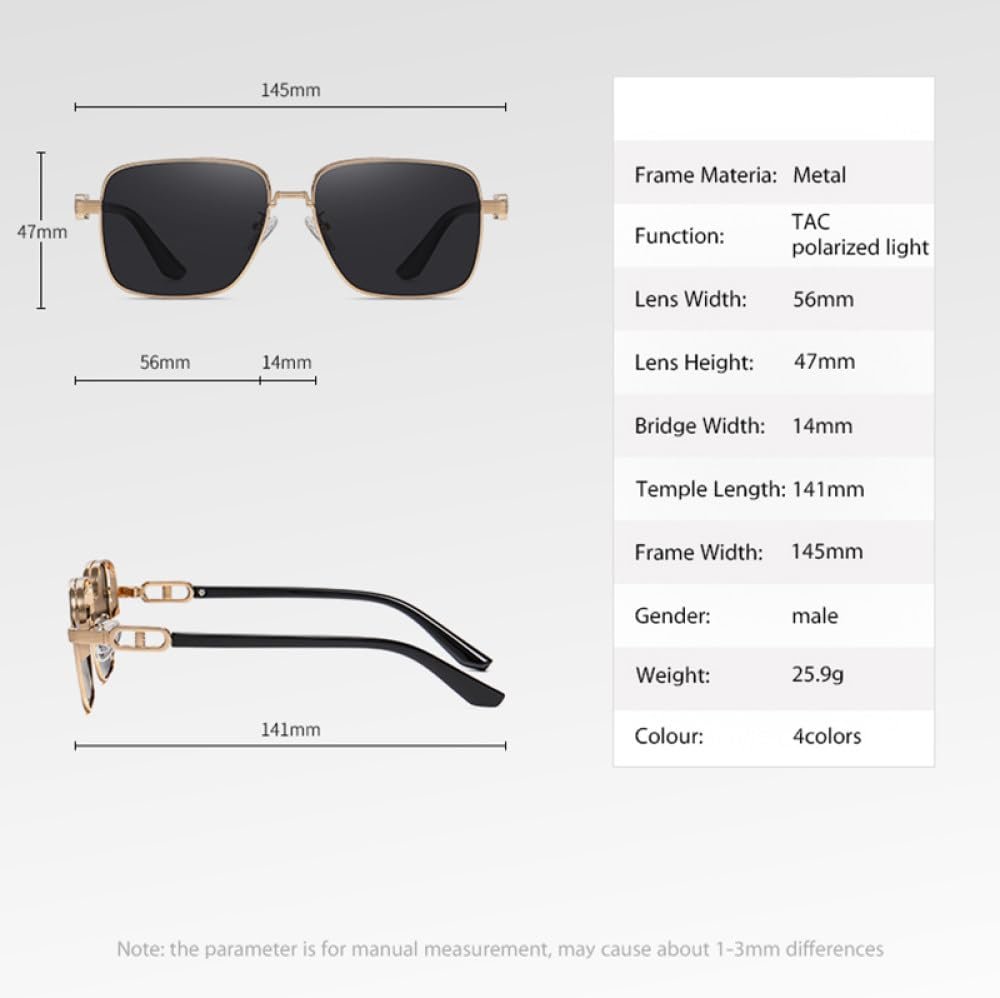 Сонцезахисні окуляри чоловічі поляризаційні Retro Металева оправа для водіння Фотохромні Квадратні Uv400 Нічне бачення, фото №6 Сонцезахисні окуляри чоловічі поляризаційні Retro Металева оправа для водіння Фотохромні Квадратні Uv400 Нічне бачення, фото №6
