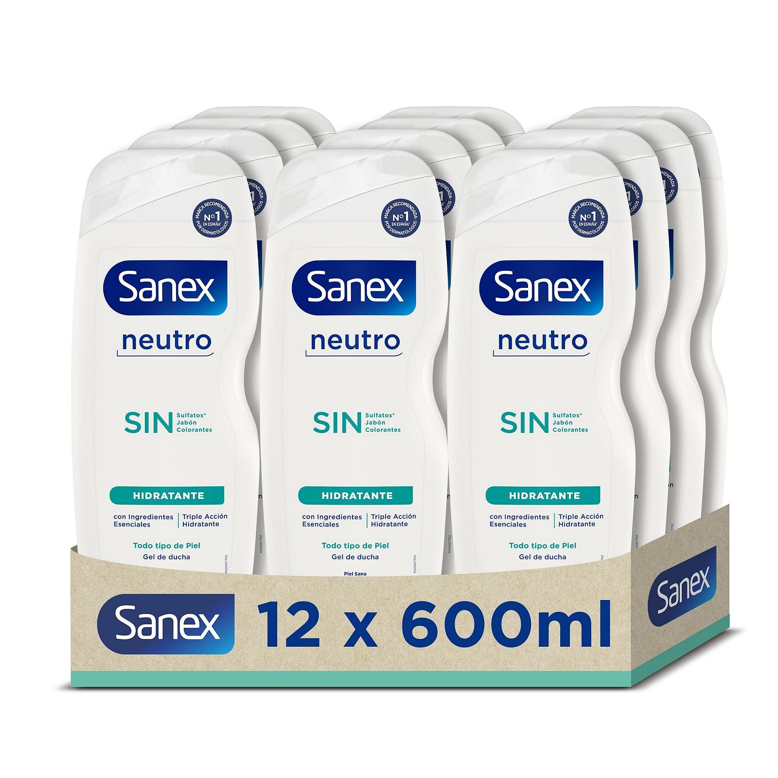 Гель для душу Sanex Neutral Moisturising 600 мл (12 шт.), фото №1 Гель для душу Sanex Neutral Moisturising 600 мл (12 шт.), фото №1