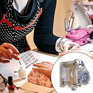 Стрази Квіткові Прямокутні Різнокольорові 4 шт synthetic.ua - Фото 1