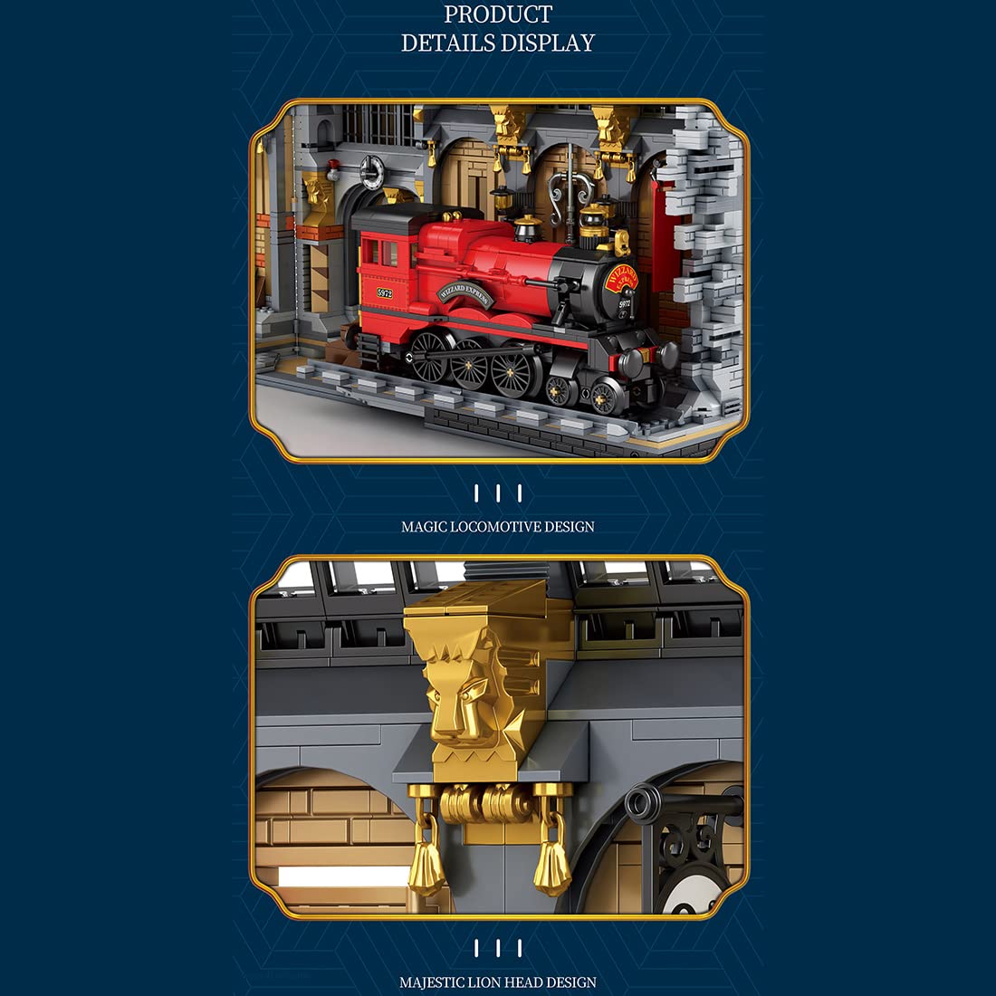 Конструктор Reobrix 66031 Вокзал MOC Большой Магический Мир 3061 часть, фото №7