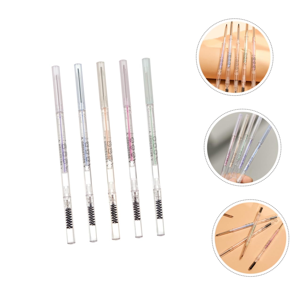 Набор FRCOLOR 5 карандашей для бровей Mint Brow Makeup Brown, фото №6