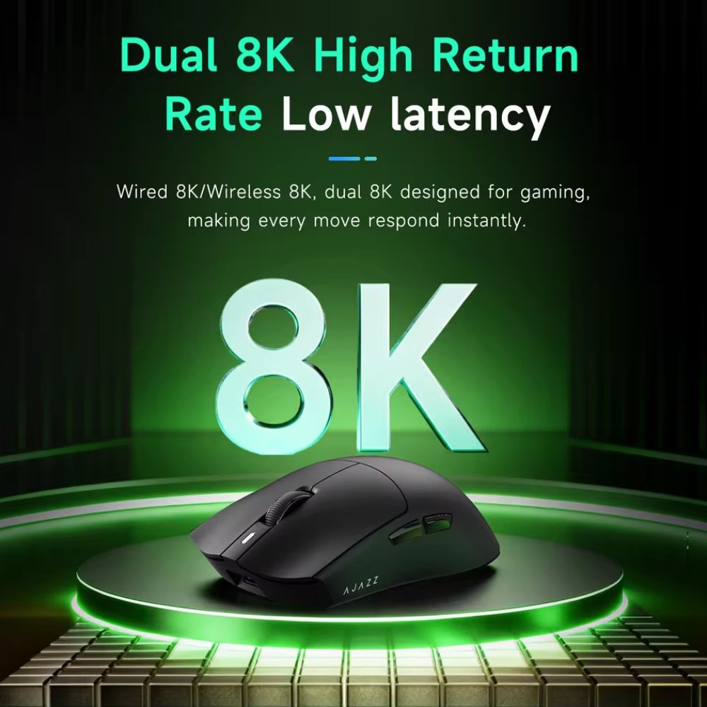 Мышь AJAZZ AJ139P NL V3 Ultra PAW3950 42000DPI Black + кейс, фото №5