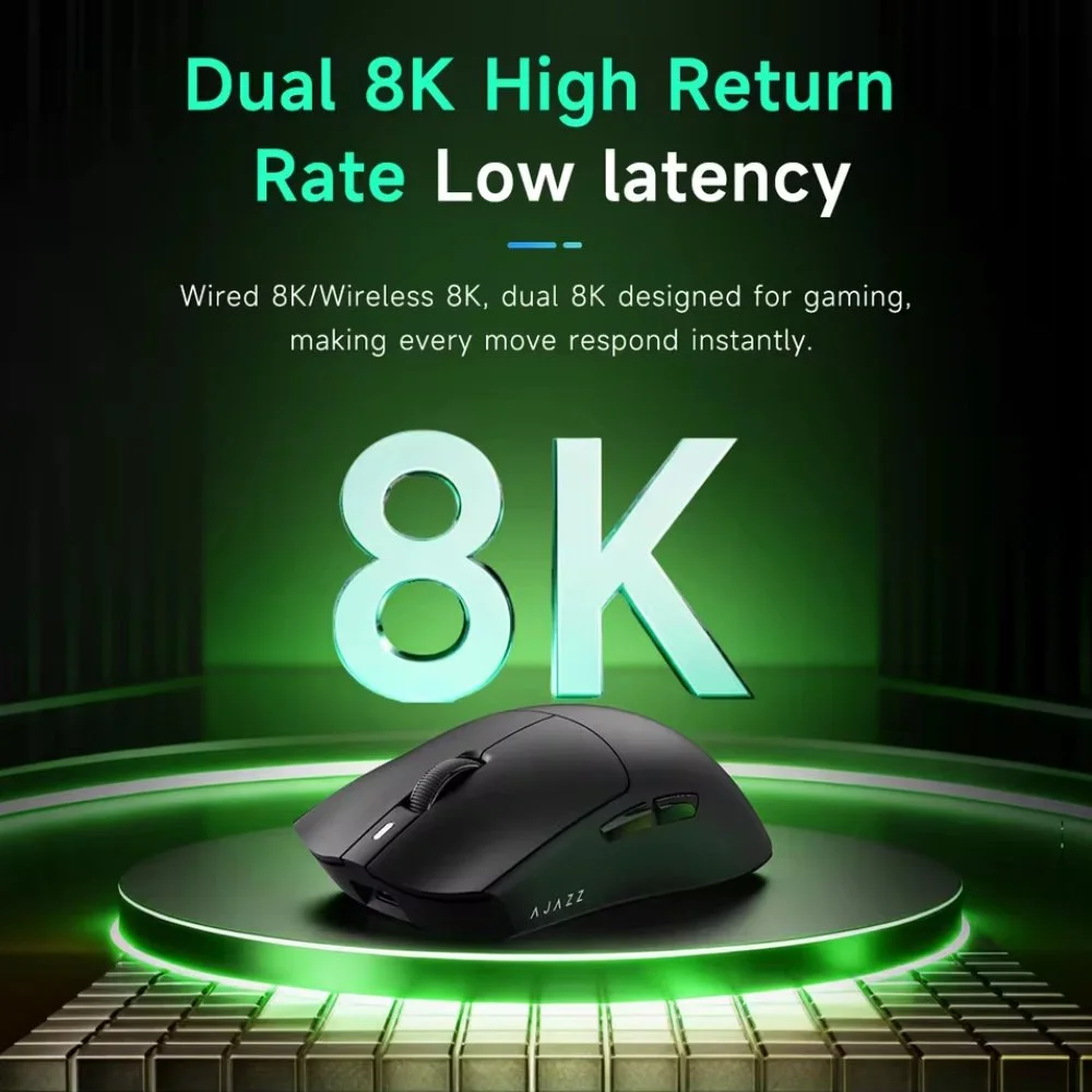 Миша AJAZZ AJ139P NL V3 Ultra PAW3950 42000DPI Black + кейс, фото №5