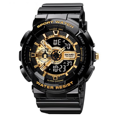 Годинник Skmei 1688 Black-Gold, фото №1