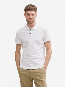 Поло Men's Polo 1045630-20000 Tom Tailor Білий M - Фото 1