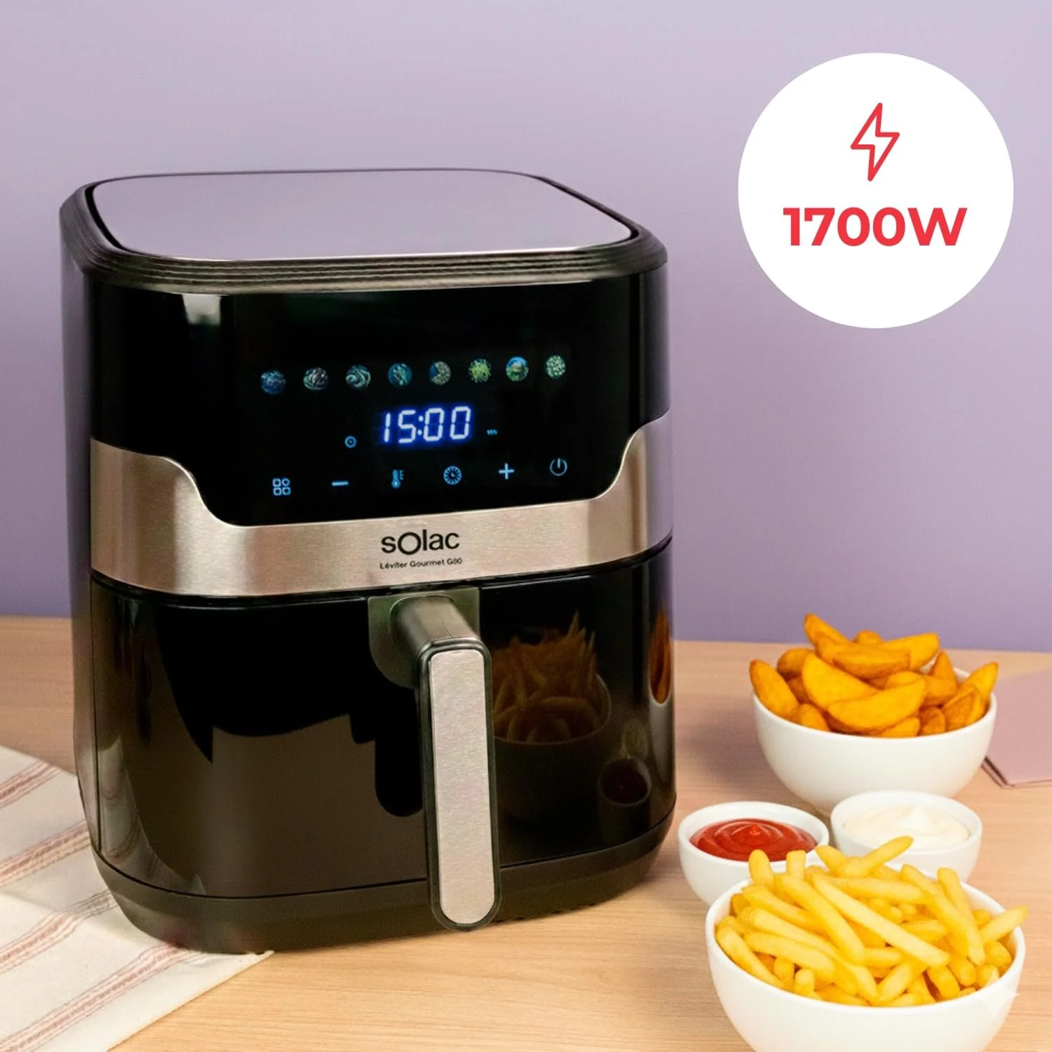Мультипіч Solac Léviter Gourmet G80 8 л 1700 Вт 8 програм, фото №2 Мультипіч Solac Léviter Gourmet G80 8 л 1700 Вт 8 програм, фото №2