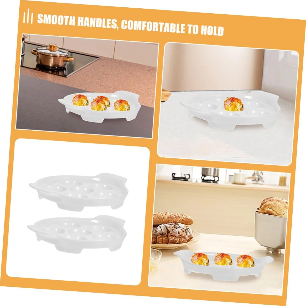 Форма для запекания улиток Gadpiparty Керамическая с отверстиями и ручками 2 штуки, фото №9 Форма для запекания улиток Gadpiparty Керамическая с отверстиями и ручками 2 штуки, фото №9