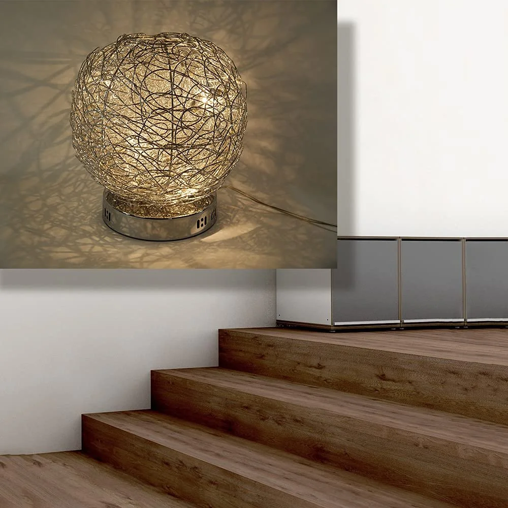 Настільна лампа Alissa Wire Ball Light 40 см Алюмінієвий дріт, фото №3