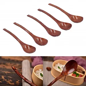 Ложка для супа Topyond, нескользящая, медленная теплопроводность, столовая ложка, набор ложек для посуды с длинной ручкой для приготовления пищи, перемешивания, горячего супа - Фото 1