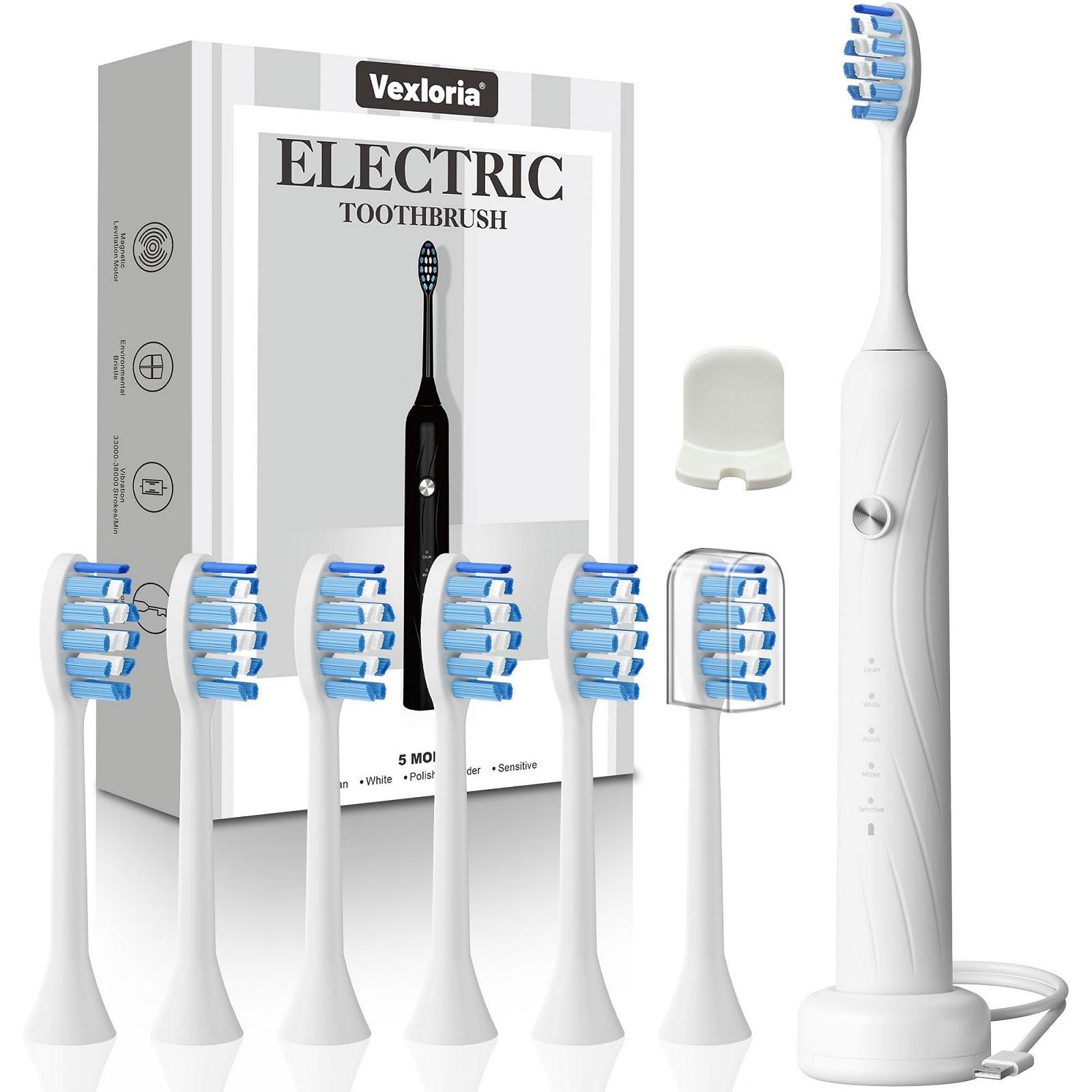 Електрична зубна щітка Vexloria Sonic 38000VPM IPX7, фото №1