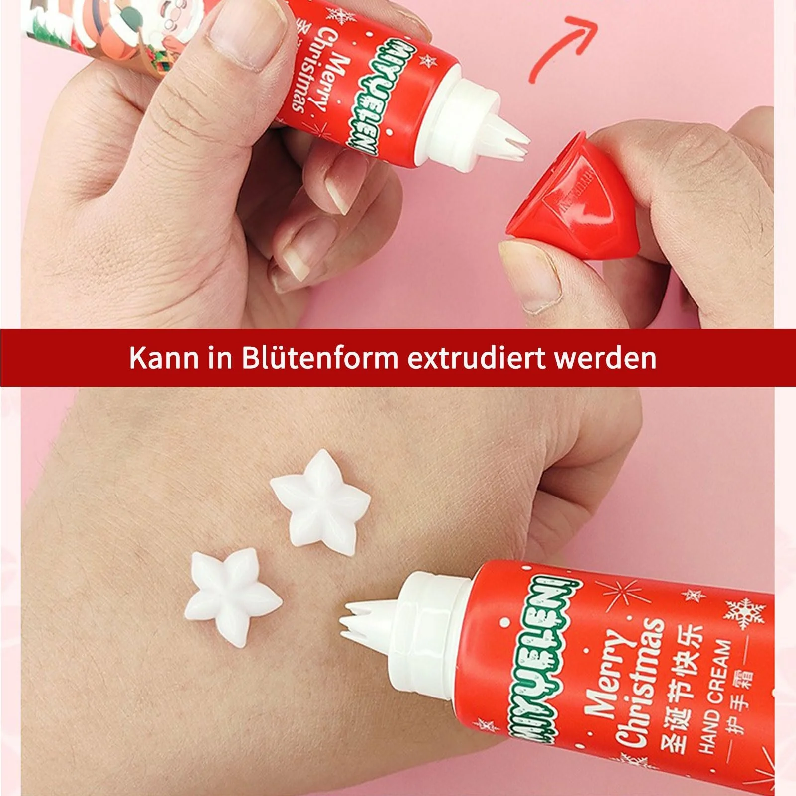 Набір кремів для рук Різдвяні подарунки, 5 штук, фото №2