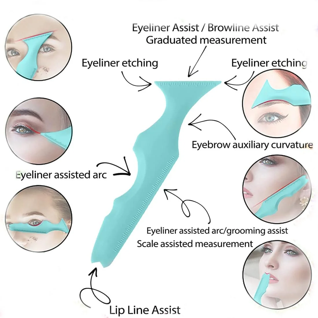 Трафарет Fezf 1 Item Eyeliner для підводки і вій Многофункціональний для макіяжу, фото №4 Трафарет Fezf 1 Item Eyeliner для підводки і вій Многофункціональний для макіяжу, фото №4