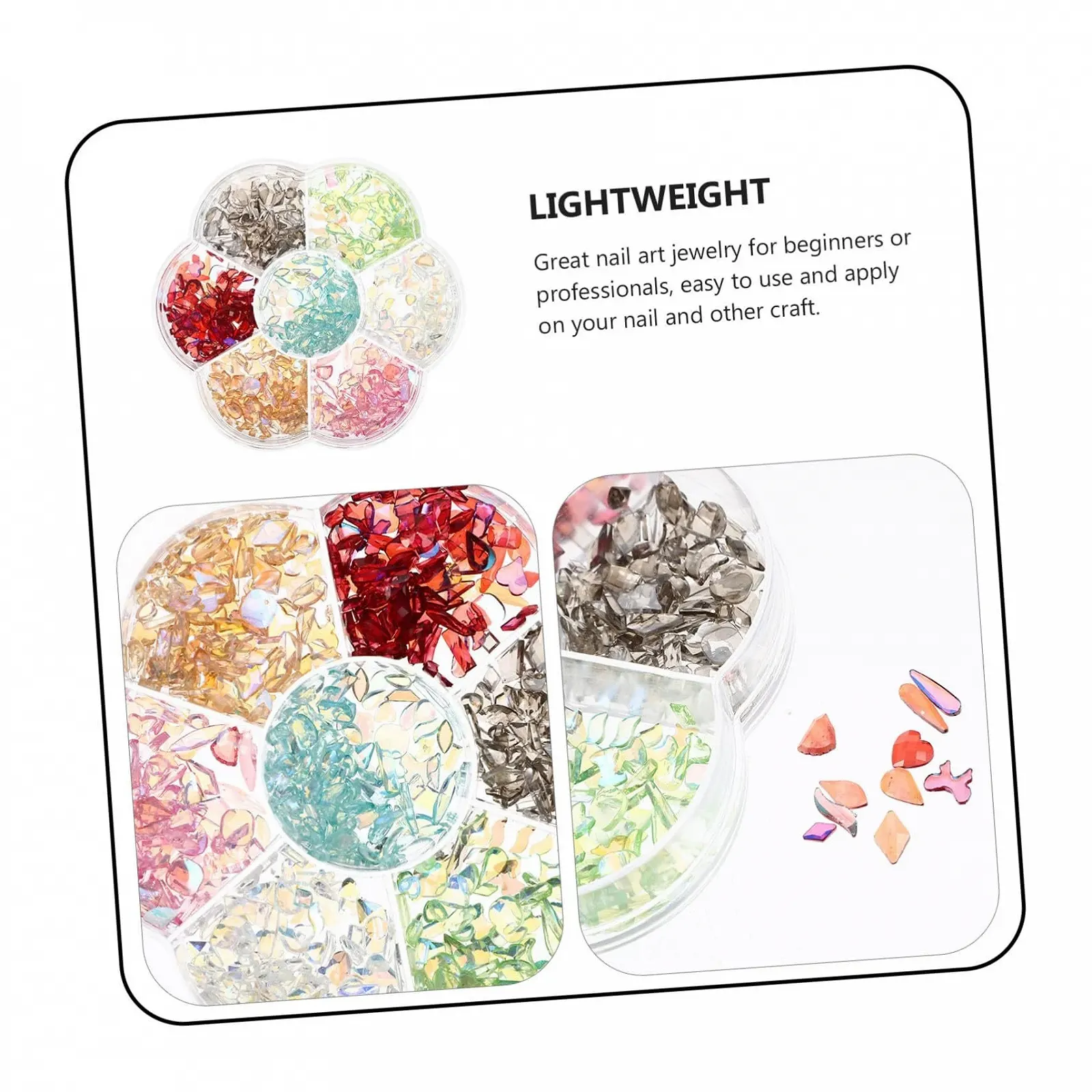 Кришталь для нігтів Cabilock 1 коробка, смола, прикраси для манікюру, DIY, фото №5