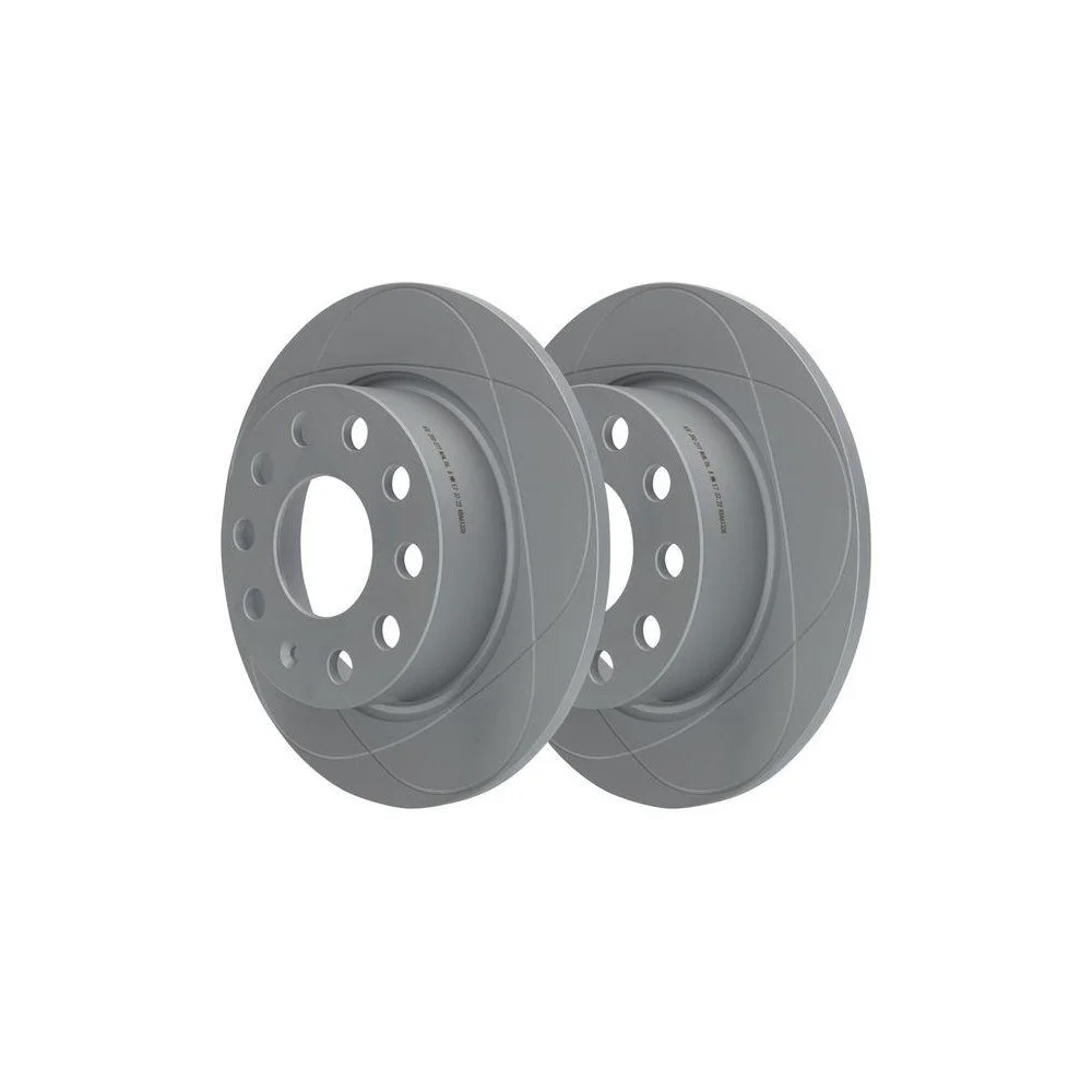 Гальмівний диск ATE PowerDisc 24.0310-0277.1 для SEAT SKODA VAG задня вісь, фото №1