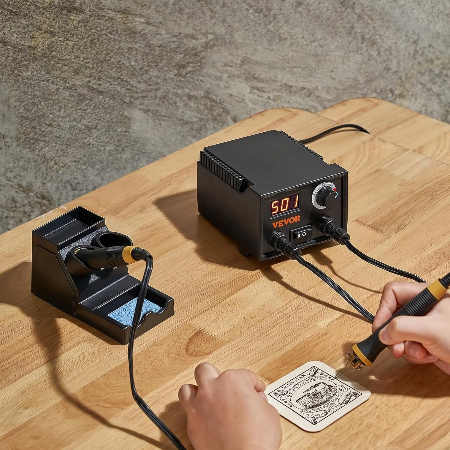 Набір для випалювання по дереву VEVOR LH50 Чорний, фото №9 Набір для випалювання по дереву VEVOR LH50 Чорний, фото №9