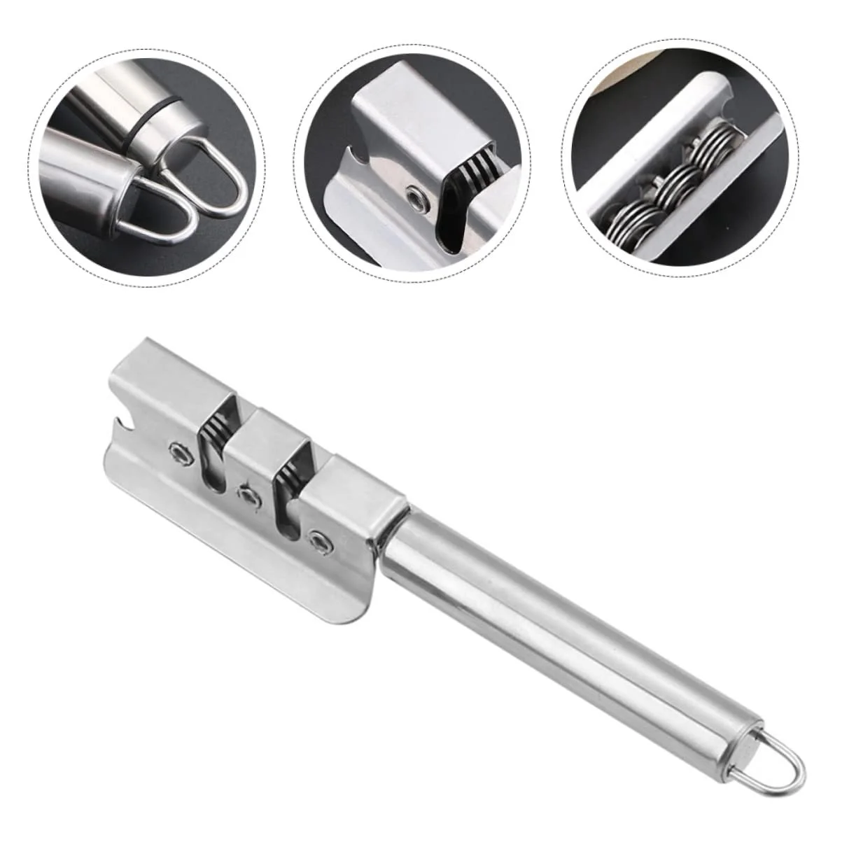 Точилка для ножей SOLUSTRE из нержавеющей стали с эргономичной ручкой портативная, фото №4