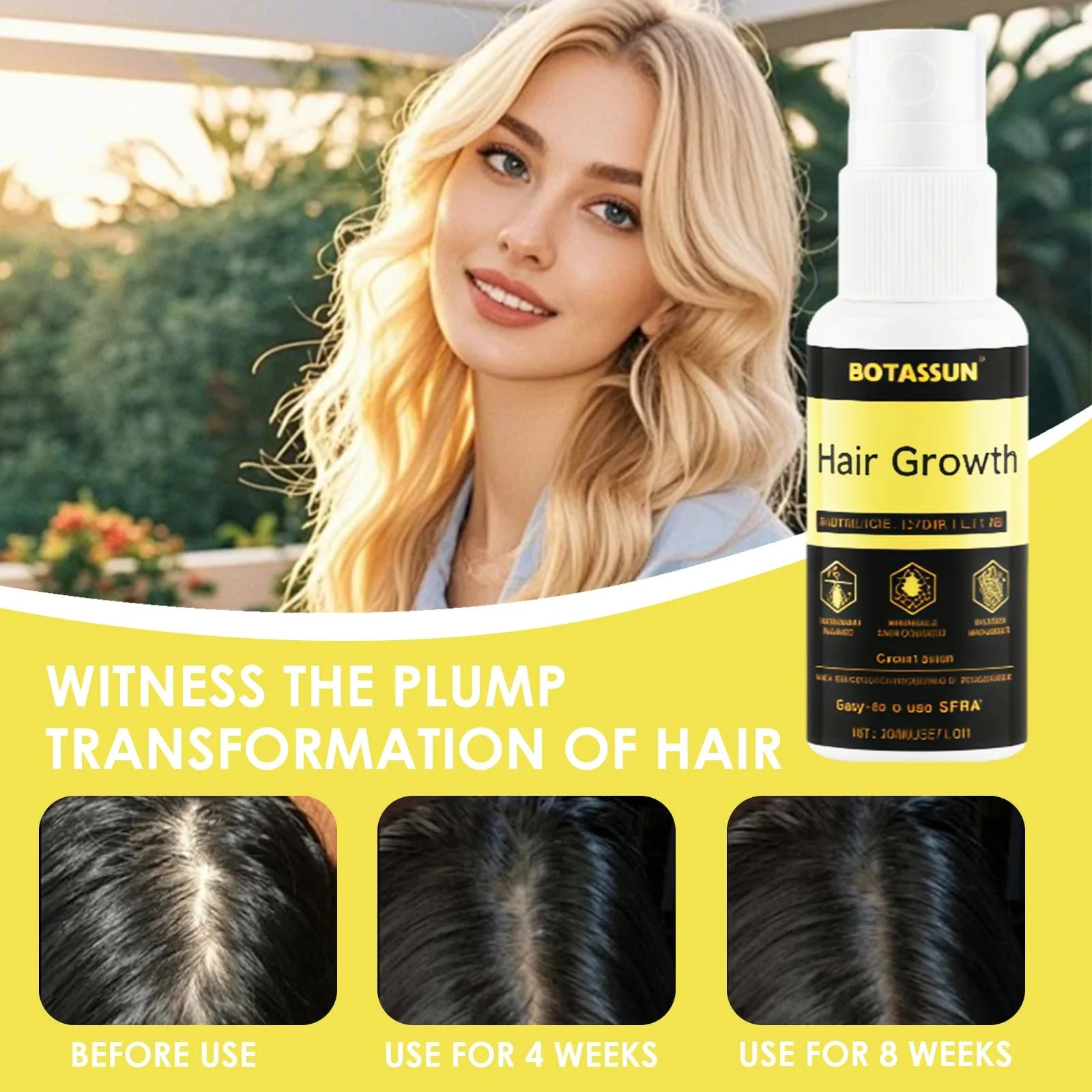 Засіб для догляду за волоссям 60 мл для оптично густішого вигляду, фото №3 Засіб для догляду за волоссям 60 мл для оптично густішого вигляду, фото №3