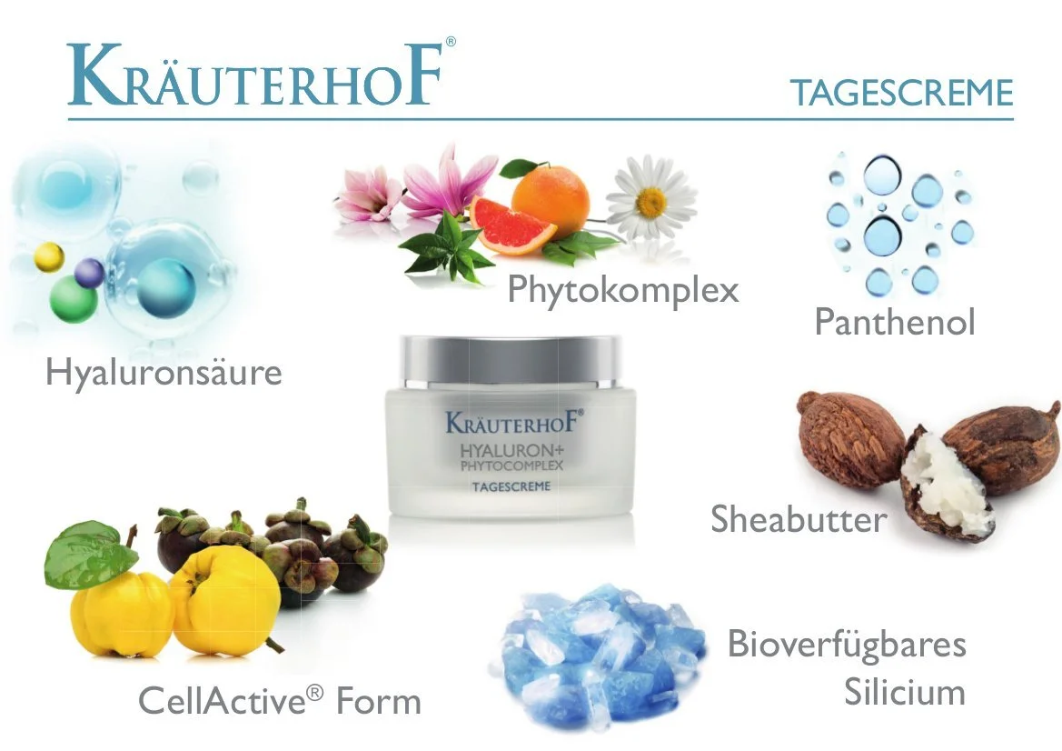 Денний крем KRÄUTERHOF HYALURON+ Phytocomplex інтенсивне розгладження 50 мл, фото №2 Денний крем KRÄUTERHOF HYALURON+ Phytocomplex інтенсивне розгладження 50 мл, фото №2
