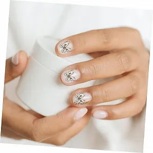 Украшения для ногтей Бабочки кошачий глаз со стразами, 10 шт synthetic.ua - Фото 1