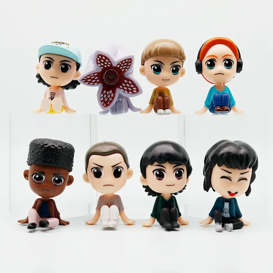 Набор фигурок Очень странные дела Одиннадцать Демогоргон Stranger Things Eleven Demogorgon 8 шт 6 см, фото №2