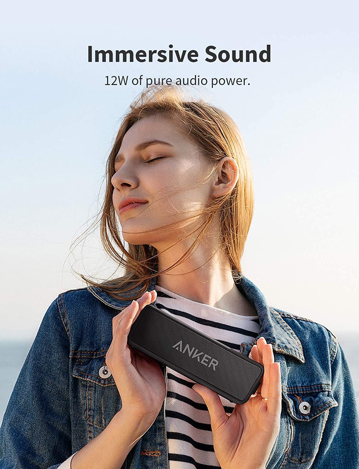 Колонка Anker SoundCore 2 Bluetooth Черный Enormer Bass, фото №3 Колонка Anker SoundCore 2 Bluetooth Черный Enormer Bass, фото №3