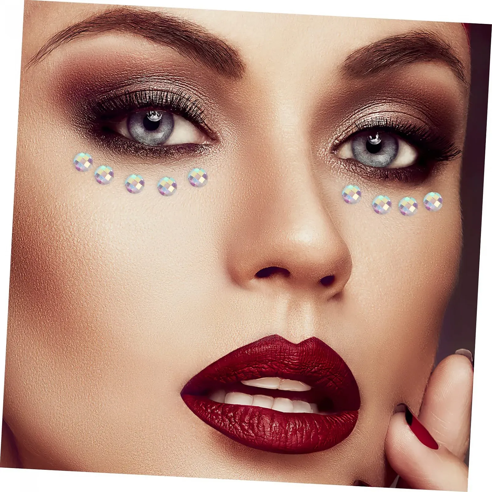 Стразы для ногтей Angoily Стразы для лица, самоклеящиеся, фото №7