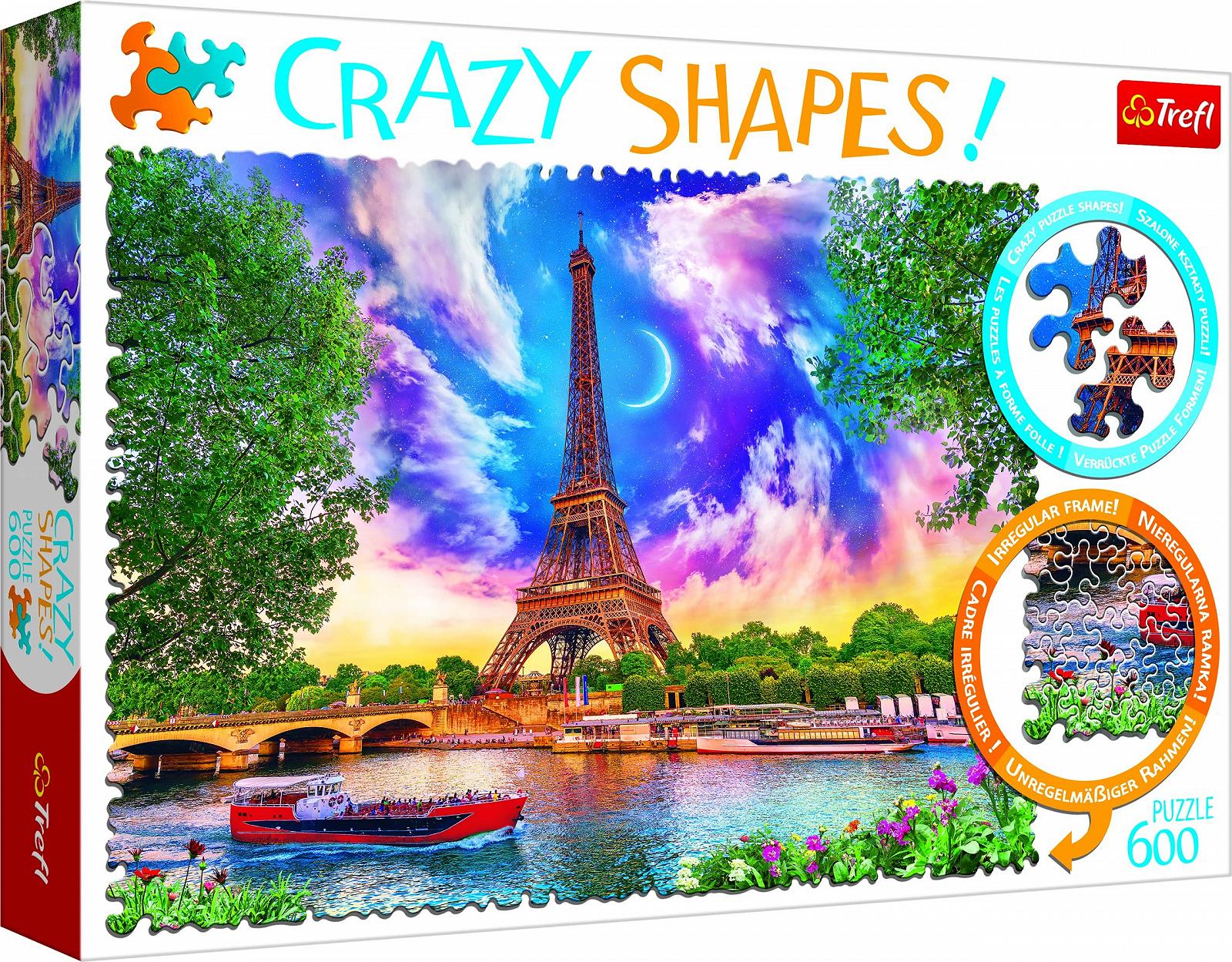 Пазл Trefl Crazy Shapes Sky Over Paris 600 деталей Premium Quality для взрослых и детей от 10 лет, фото №1