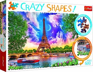 Пазл Trefl Crazy Shapes Sky Over Paris 600 деталей Premium Quality для взрослых и детей от 10 лет - Фото 1