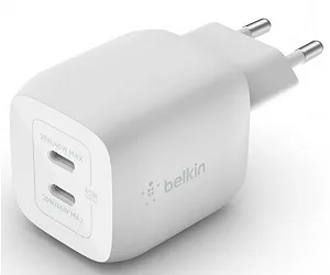 Зарядний пристрій Belkin 45W USB-C Dual Wall Charger Білий ціна на synthetic.ua - Фото 1 Зарядний пристрій Belkin 45W USB-C Dual Wall Charger Білий synthetic.ua - Фото 1