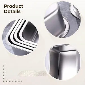 Форма для лазаньї набір із 2 шт. із нержавіючої сталі 7.9 см synthetic.ua - Фото 1