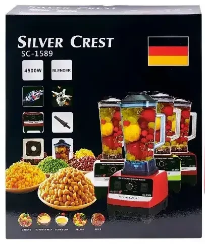 Блендер для коктейлей и смузи Silver Crest SC-1589 4500 Вт чаша 2 л, фото №4 Блендер для коктейлей и смузи Silver Crest SC-1589 4500 Вт чаша 2 л, фото №4