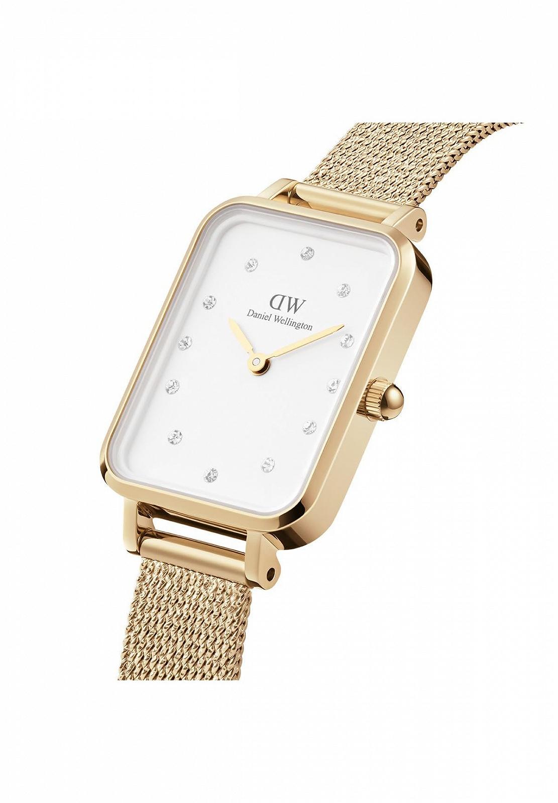 Часы Daniel Wellington Quadro 20 x 26 мм Double Plated Stainless Steel (316L) and Crystals Золотой, фото №2