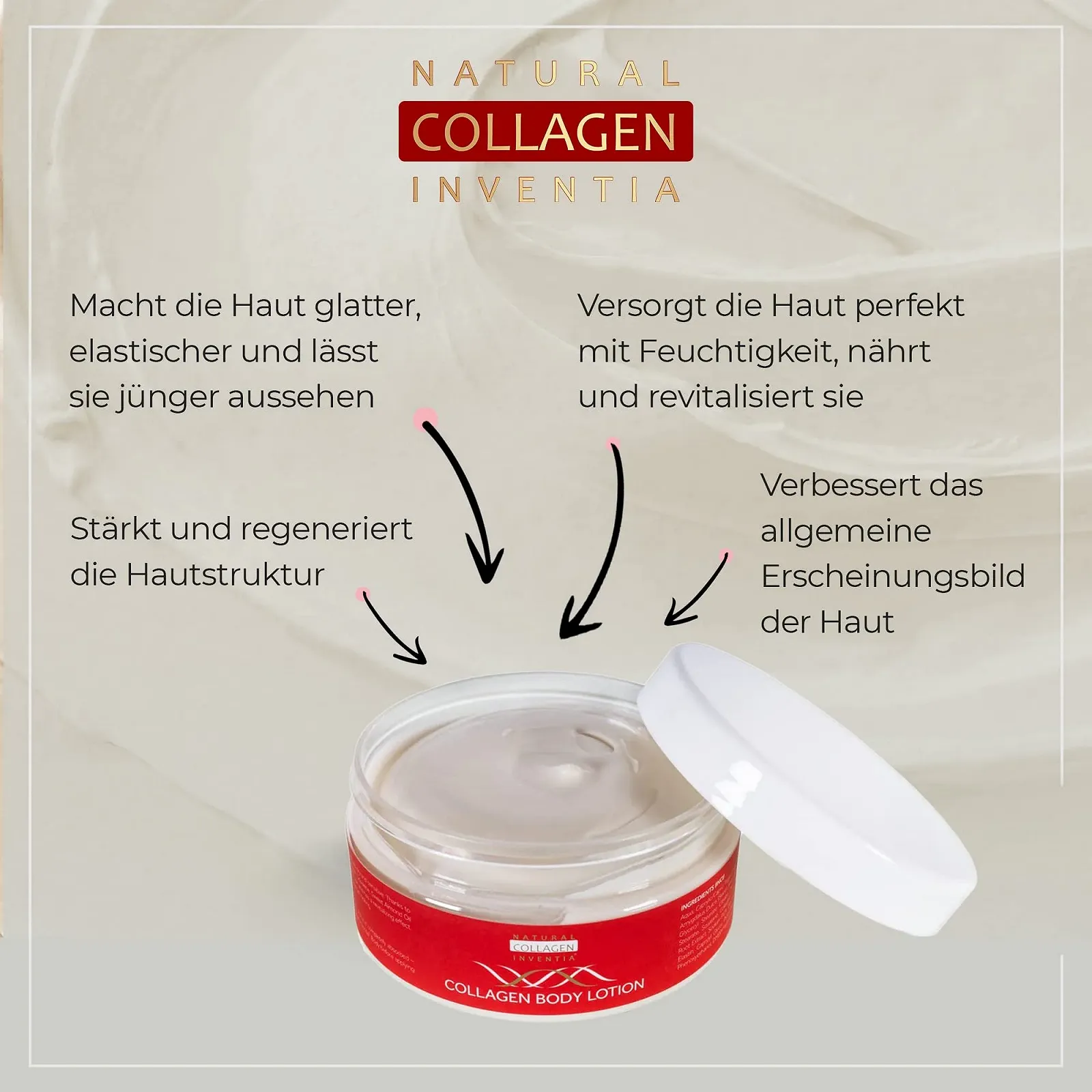 Лосьйон для тіла з колагеном 300 мл з гіалуроновою кислотою, мигдалевою олією, зволожуючий, регенеруючий, фото №4 Лосьйон для тіла з колагеном 300 мл з гіалуроновою кислотою, мигдалевою олією, зволожуючий, регенеруючий, фото №4