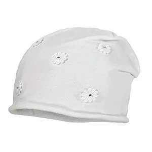 Шапка maximo Для девочек Цветок Белый, размер: 47 - Фото 1