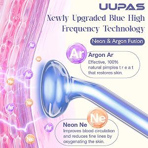 Високочастотний апарат UUPAS 6 синіх аргонових і неонових газових електродів для лікування акне synthetic.ua - Фото 1