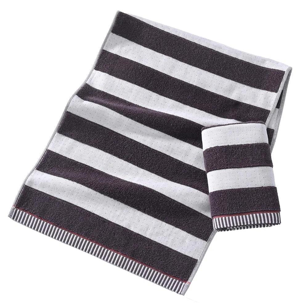 Рушник sense gnosis Brown Stripe 100% Cotton Gauze Ribbed 33x73 см 2 шт., фото №5