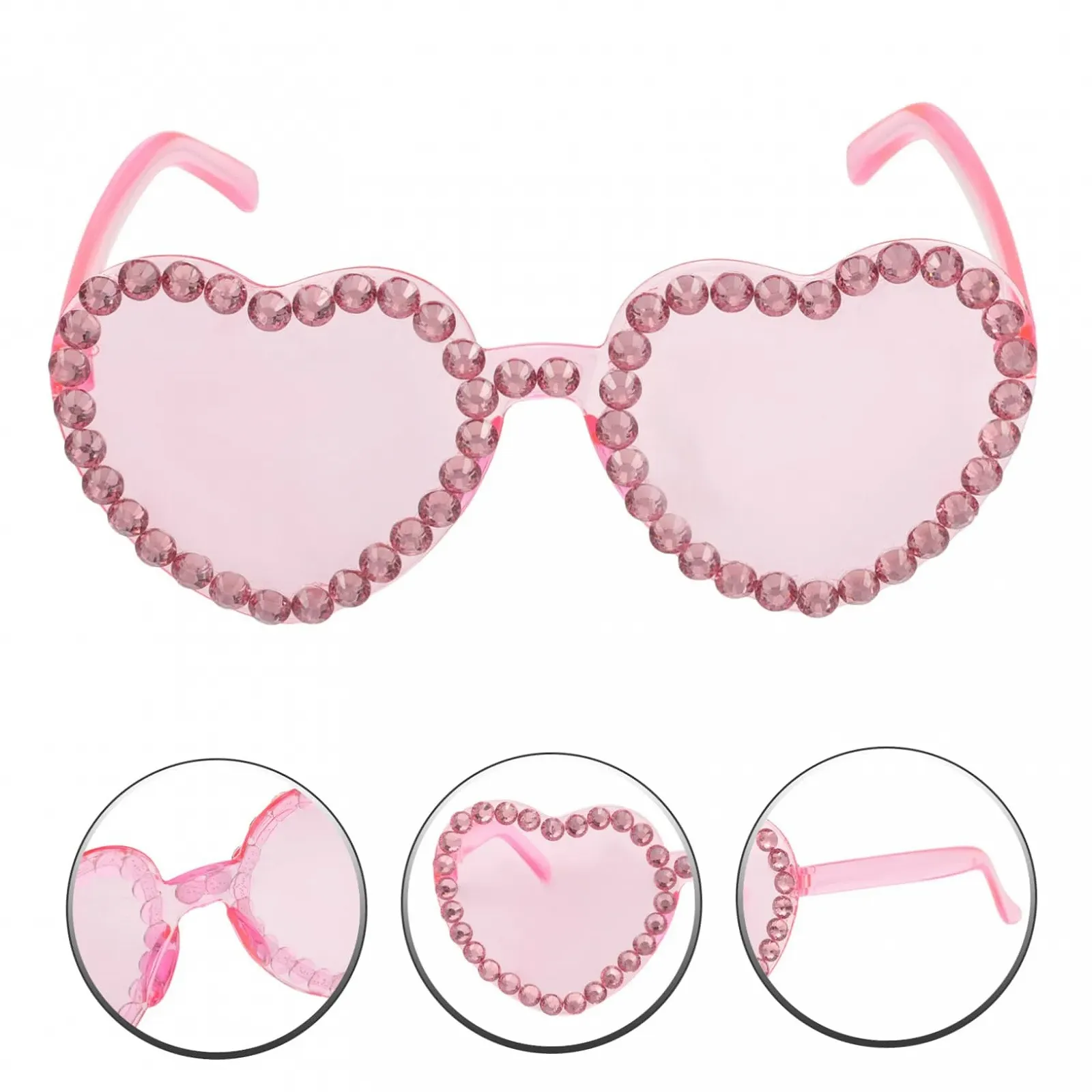 Набор солнцезащитных очков VALICLUD, 5 шт, деревянные боксы для рукоделия, бескаркасные очки, костюмы, маскарад, юбилейные модные очки, украшения для аквариумов, волшебные украшения для очков, фото, фото №2