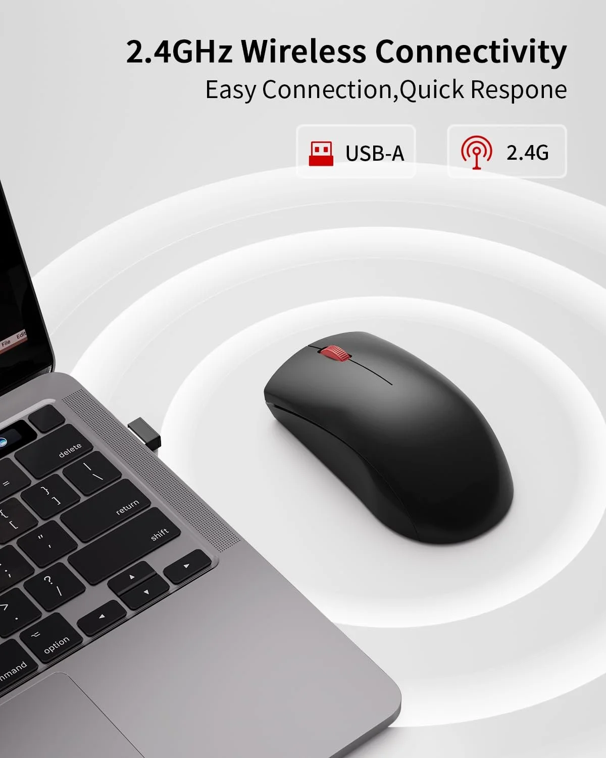 Мышь Bluetooth Lenovo WL150 Беспроводная 1000 DPI Эргономичная Черный, фото №2