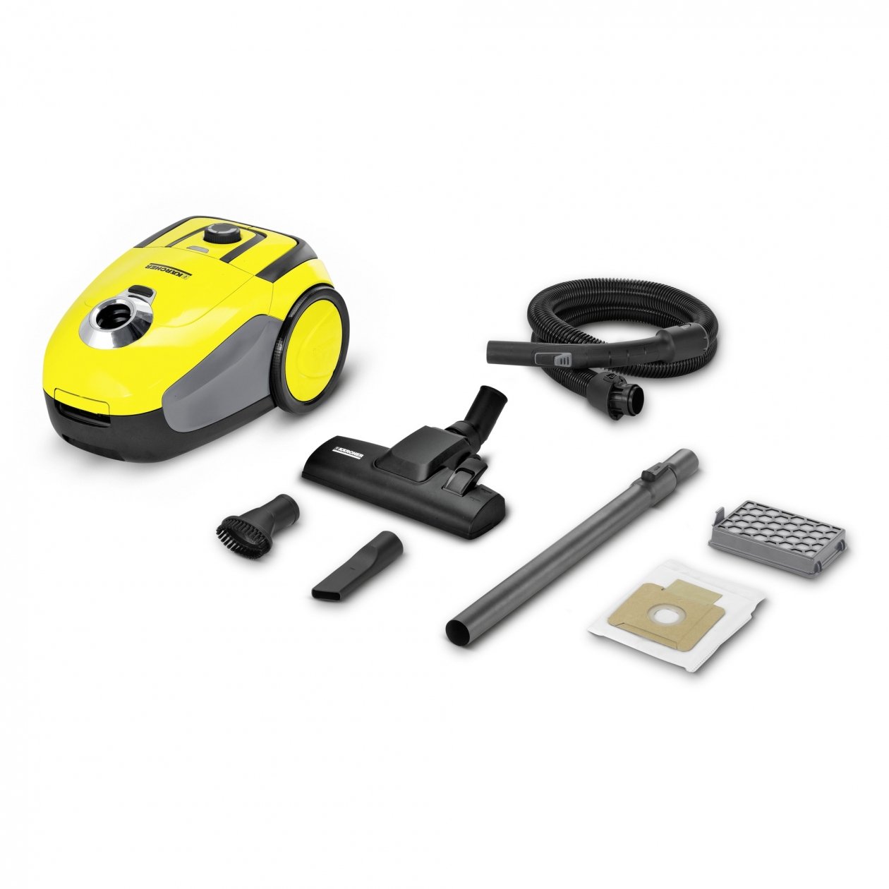 Пилосос Karcher VC 2 з мішком 700 Вт Жовтий/Чорний, фото №1 Пилосос Karcher VC 2 з мішком 700 Вт Жовтий/Чорний, фото №1