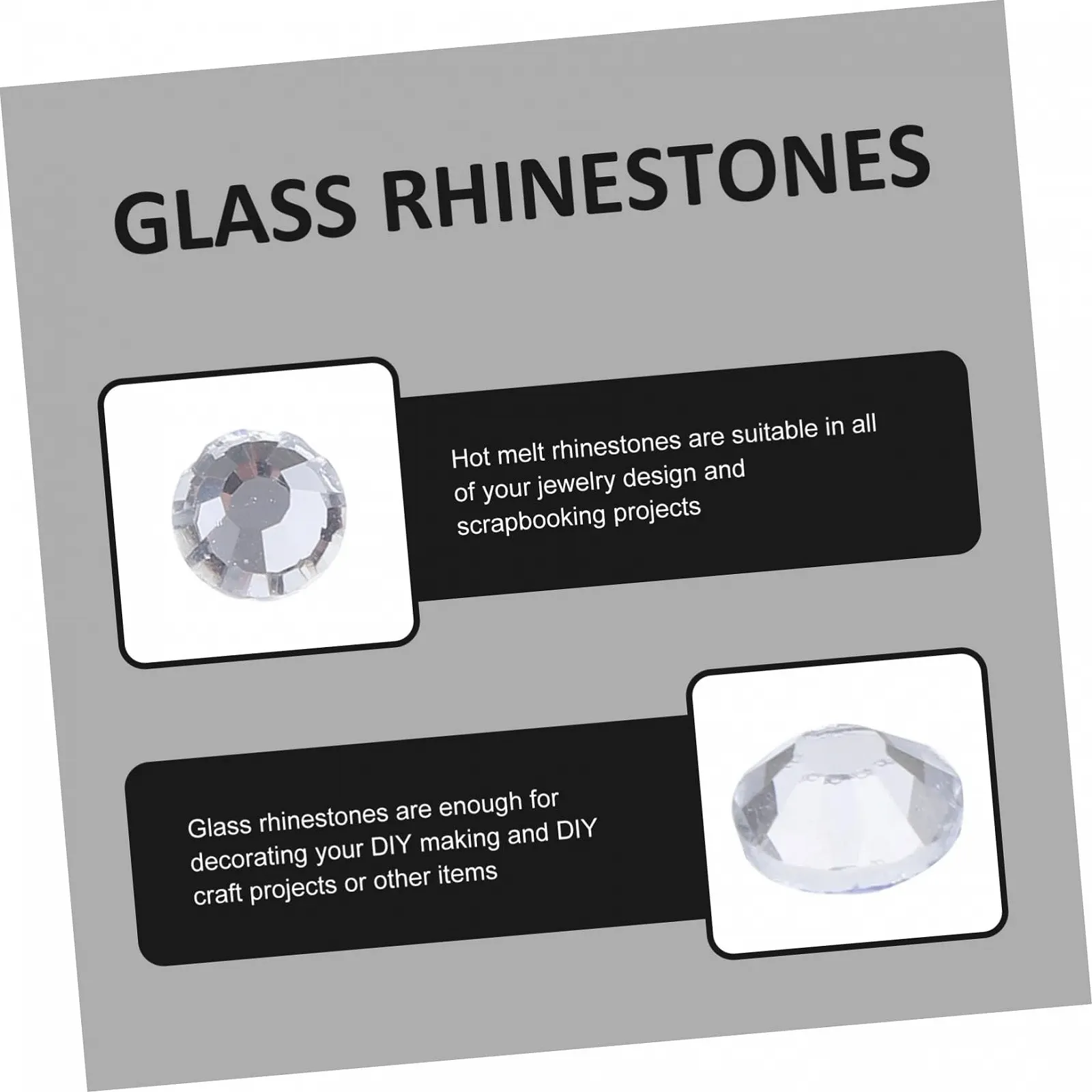 Стразы Термоклеевые Healeved 14400 шт., стеклянные, с плоской задней стенкой для DIY проектов, подходят для украшения одежды, обуви, сумок и чехлов для телефонов, фото №5