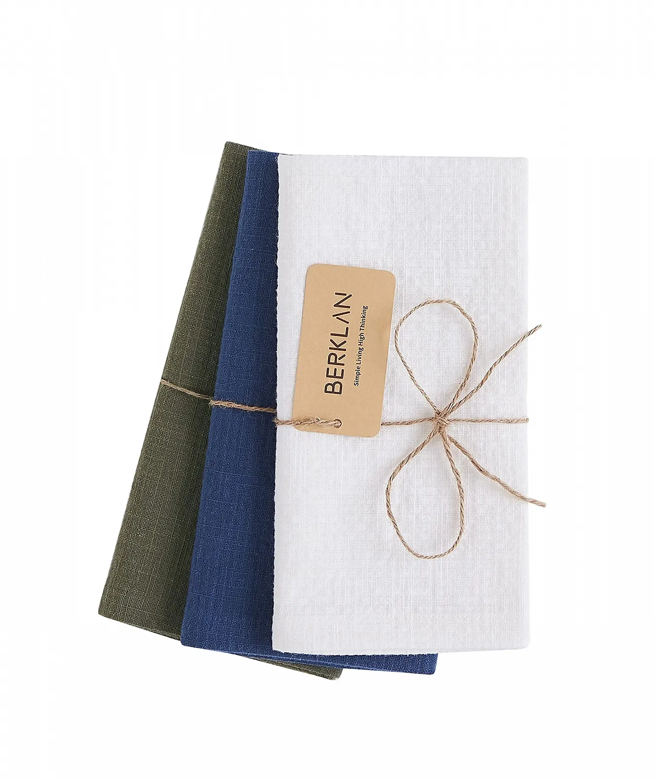 Скатертина-доріжка Berklan 55% European Flax 45% Cotton White 40 x 140 см, фото №6
