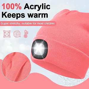 Шапка с LED-подсветкой Forhome Рождественская с LED-подсветкой Детская synthetic.ua - Фото 1