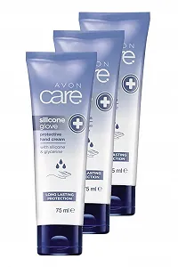 Крем для рук Avon Care Silicone & Glycerine 75 мл Набор из трех штук - Фото 1