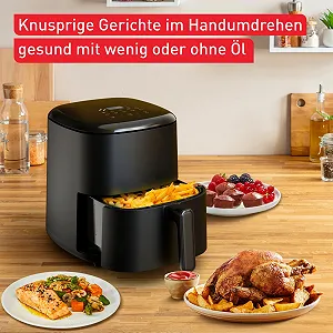 Мультипечь Tefal Easy Fry Max EY2458 5 л Черная synthetic.ua - Фото 1