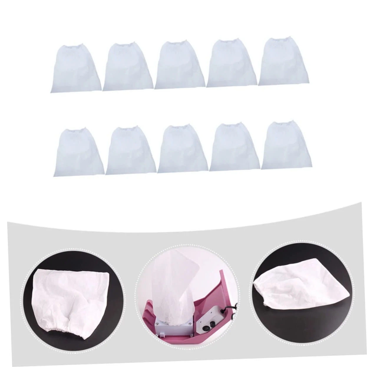 Пылесборник OATIPHO 10 шт., флис, белый, фото №8