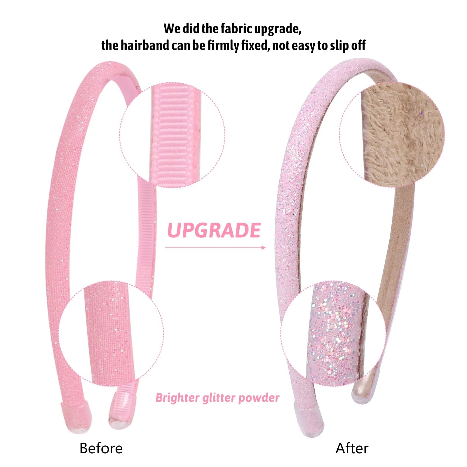 Обруч Блискучий з паєтками 0.8 см, фото №3